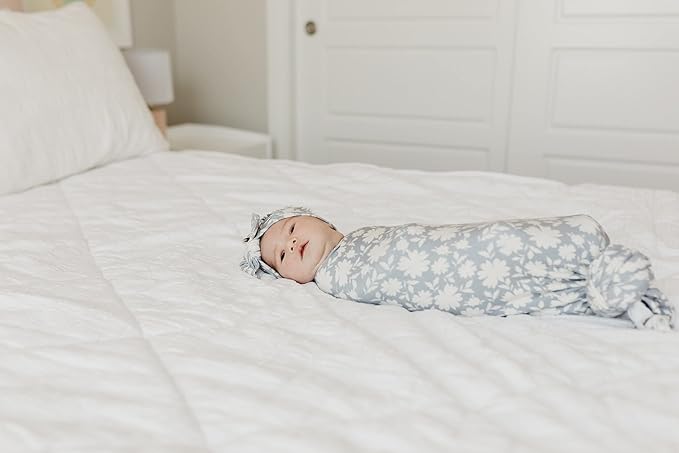 Copper Pearl Baby Bows: Stylish Headbands for Baby Girls, Premium Soft and Stretchy Baby Headbands, Perfect for Newborns, Trendy Designs - Lacie