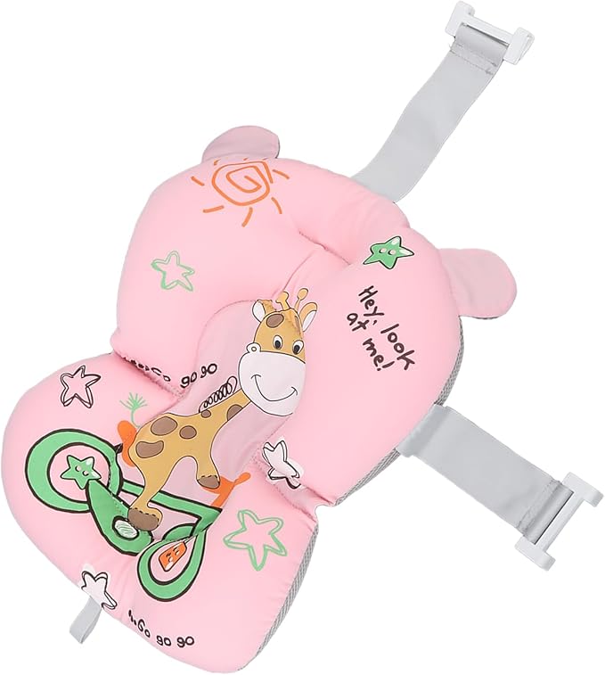 Garosa Baby Bath Pad, Newborn Bathtub Mat Infant Bath Supporter Pad Bathtub Pillow Nonslip Floating Bathing Tub Seat for Baby 0-12 Months ()