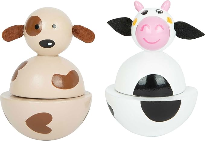 Small Foot 11715 Farm Music Box, Made of Wood with Happy Animal Motifs, for Ages 3+ Years