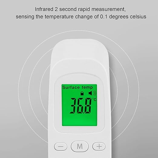 Thermometer for Adults and Baby, Forehead Digital Thermometer, Non Infrared Thermometer, Accurate Reading and High Temperature Alarm, Memory Recall