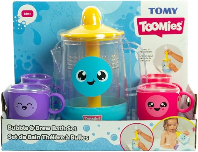 Toomies Bubble & Brew Bath Set, Foaming Teapot, Imaginative Bath Toy, Promotes Fine Motor Skills, For Ages 18 Months and Above