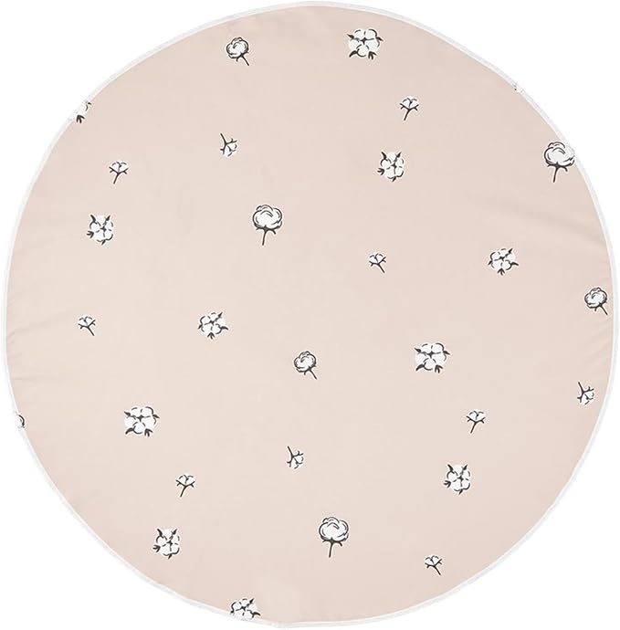 Stephan Baby Towels - Quick Dry Microfiber Infant or Toddler Beach Towel Round, 42-Inch Round, Pink - Cotton Blossom