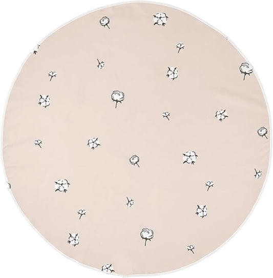 Stephan Baby Towels - Quick Dry Microfiber Infant or Toddler Beach Towel Round, 42-Inch Round, Pink - Cotton Blossom