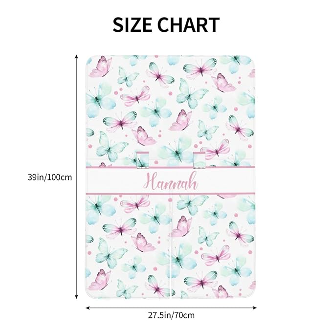 Custom Baby Car Seat Canopy for Babies with Name, Personalized Stroller Car Seat Covers for Girls, Butterfly Minky Nursing Carseat Cover for Breastfeeding, Car Seat Canopies for Newborn