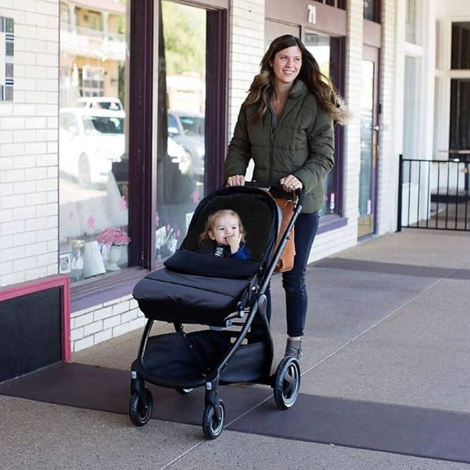 Universal Waterproof Baby Stroller Footmuff - Warm Winter Sleeping Bag with Double Zipper for Infants & Toddlers, 3-Season Use