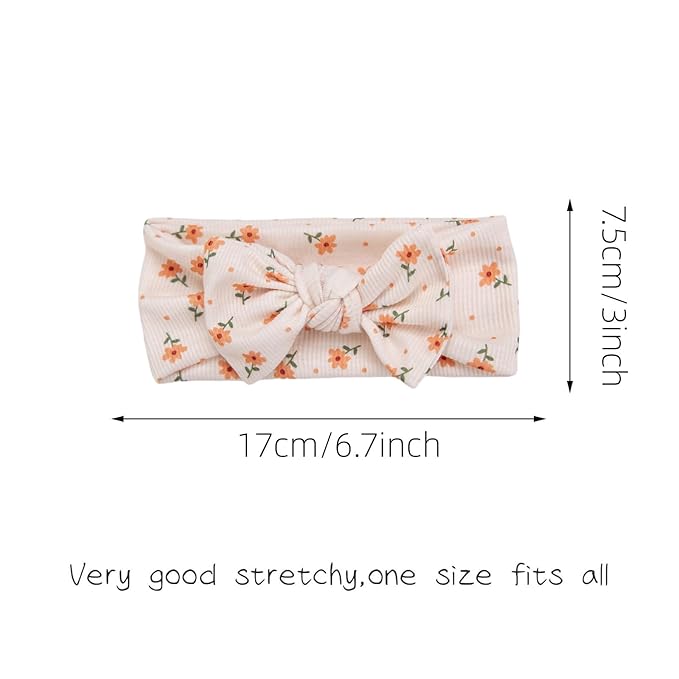 KIDOCHEESE Baby Girl Headbands with Bows Soft Elastics Hairbands Hair Accessories for Newborn Infant Toddler Kids