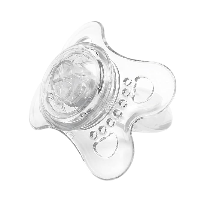 LittleForBig Bigshield Generation-3 Big Sized Pacifier Candy Gloss 2 Paci Pack - Black and Crystal