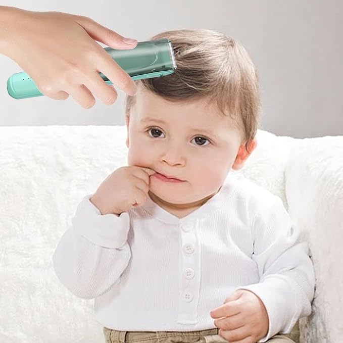 Kids Quiet Hair Clippers - Quiet Baby Hair Clippers, Baby Hair Clippers | Waterproof USB Rechargeable Cordless Haircut Kit, Cordless Rechargeable Hair Clipper, Childrens Silent Hair Clippers
