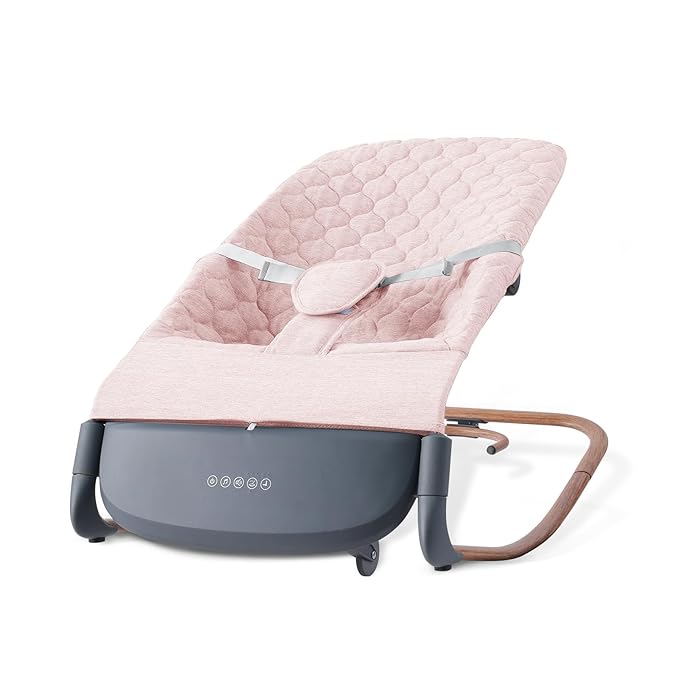 VaVaSoo Electric Baby Rocker - Infants to Toddlers Chair (Up to 40 lbs) Battery-Powered Automatic Rocking Seat with Music, Timer, Multi-Speed Settings & Adjustable Positions