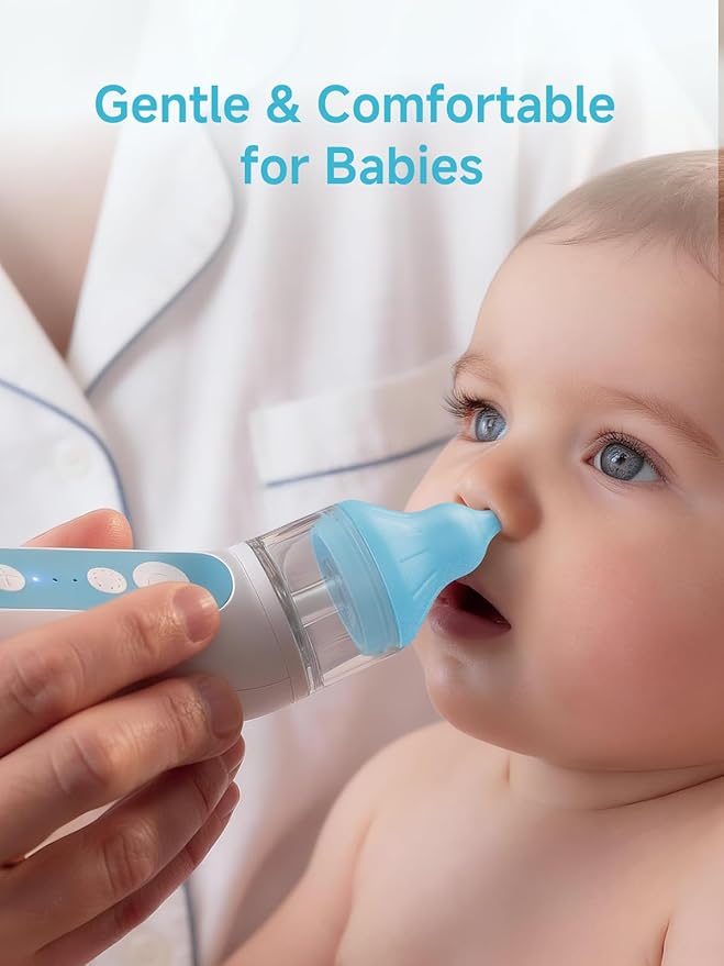 Nasal Aspirator Replacement Tips Compatible with Frida Baby Nose Sucker, Soft Silicone Tips for Infant & Toddler, BPA-Free Reusable Replacement Parts Accessories, 6pcs