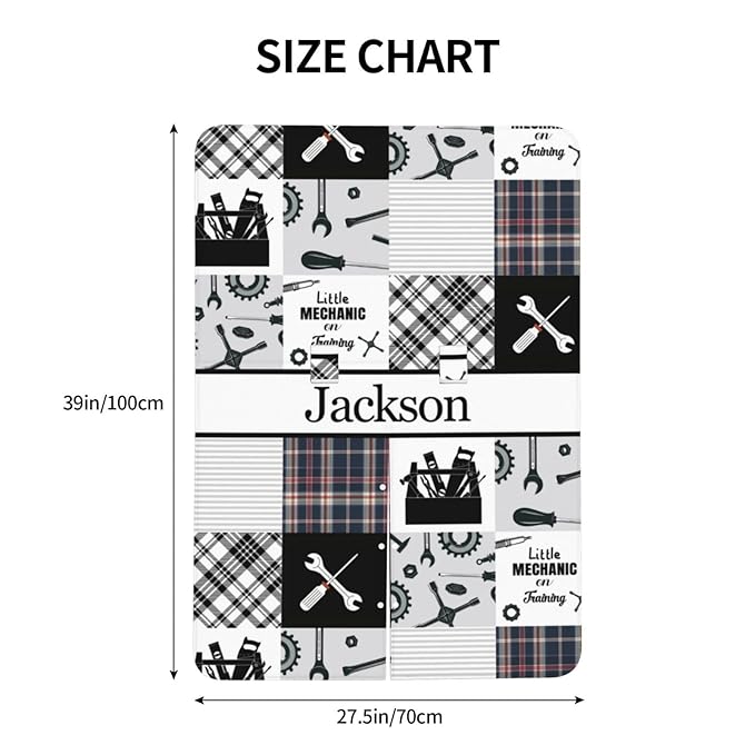 Personalized Baby Car Seat Canopy for Babies, Custom Name Car Seat Covers for Baby Boy, Opening Minky Nursing Breastfeeding Cover for Infant, Carseat Canopies for Newborn (Mechanic)
