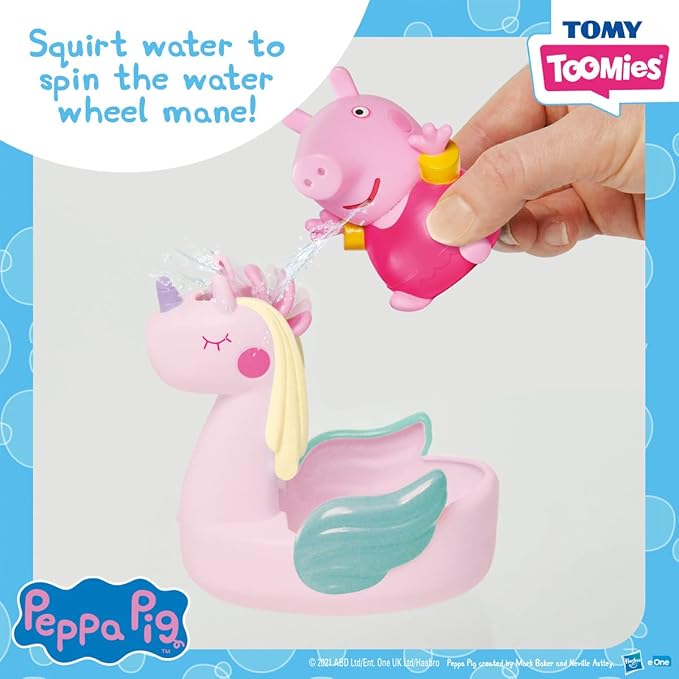 Tomy Toomies Peppa Pig Peppa’s House Bath Toy Playset – Bath Time Water Play Activity Center – Baby and Toddler Bath Toys for 18 Months and Up