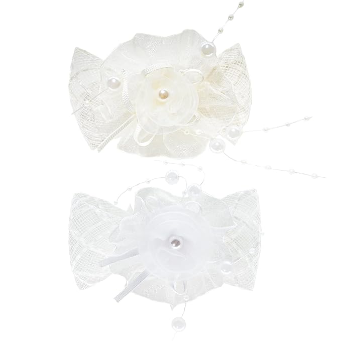 Baby Girls Floral Hair Bows Clips, 2Pcs Glitter Gold Flower Hair Barrettes Alligator Clips, Hair Accessories for Toddlers Kids Teens