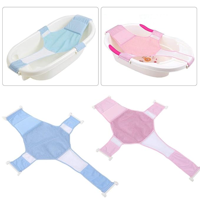 Newborn Infant Bath Bathtub Seat Support Adjustable Mat Pad Baby Toddle ShowerCotton (Color :)