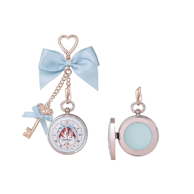 Flower Knows Bunny Garden Lip Balm Bag Charm,Hydrating & Softening Lip Care with Nourishing Oils & Long-Lasting Moisture,Non-Sticky Shine,Vegan Skincare,Lip Keychain Cap,Cute for Gift(01 Creamy Blue)
