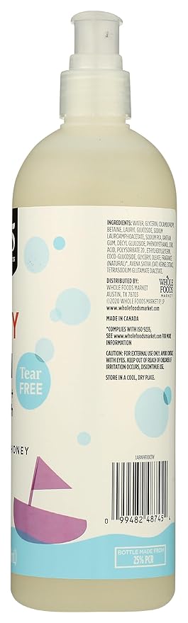 365 by Whole Foods Market, Shampoo Body Wash 2 In 1 Baby & Up Lavender Honey, 16 Fl Oz