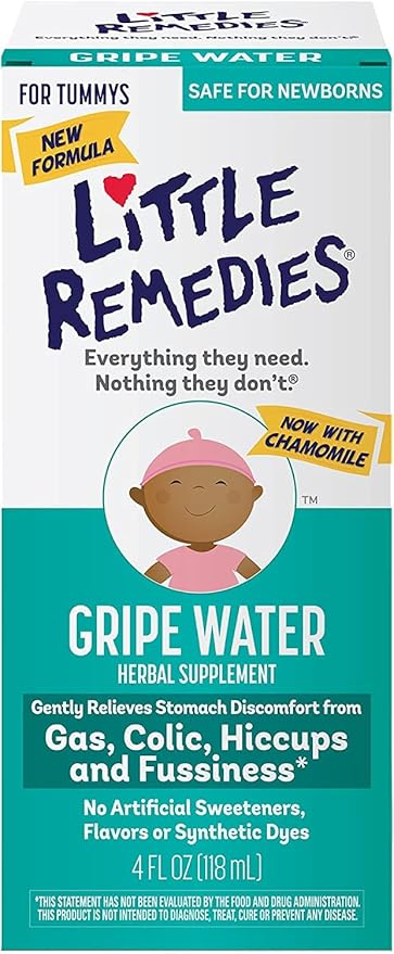 Little Remedies Fast Acting Gripe Water | 6 Pack | Plus 1 Bottle | 4 FL OZ Each