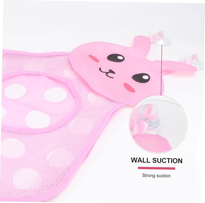 Toyvian 1pc Toy Storage Bag Baby Toys Toddler Toy Baby Bath Bag Baby Storage Bag Toy Bath Toy Organizer Bathroom Organiser Holder Toddlers Toys Rabbit Shaped Bag Tub Child Pvc Bath Net