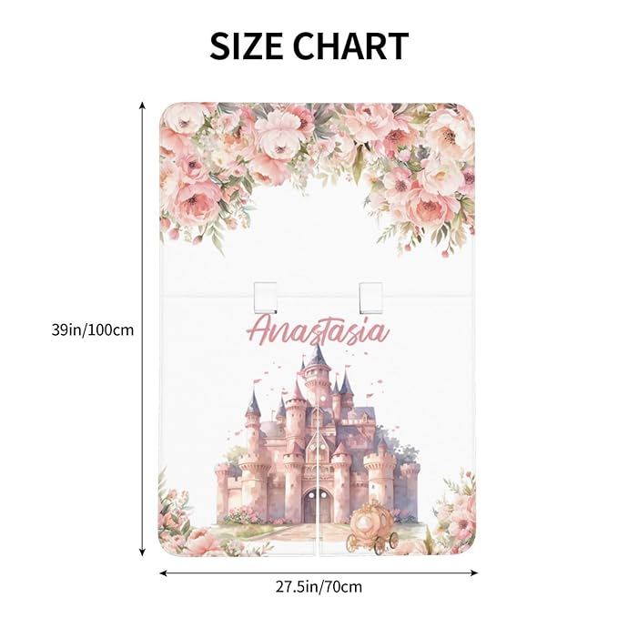Custom Name Nursing Cover – Princess Castle Baby Car Seat Canopy, Stroller Cover, Baby Minky Blanket – Personalized Newborn Shower Gift for Infant Girls & New Moms