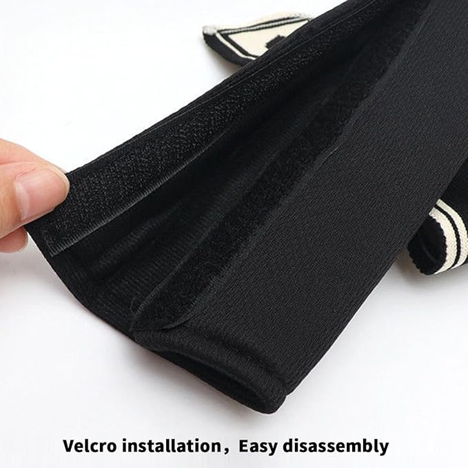 Flower Car Seat Straps Shoulder Pads for Women Girl, Soft Seat Belt Covers for All Car Seats/Pushchair/Stroller/High Chair (Black2)