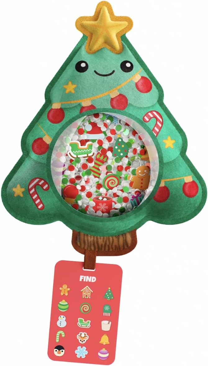 Vango BIZYBOO - Toddler Preschool Learning Activity - Teach Objects and Words with This Educational Seek & Find Sorting Toy – for Ages 2 and Up - Stocking Stuffer - Christmas (Tree)