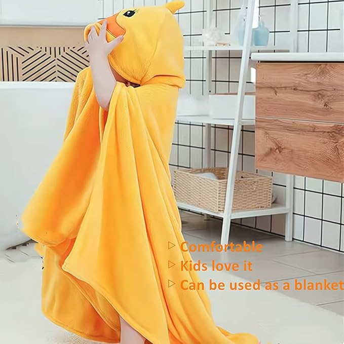 Hooded Baby Towels,Soft Toddler Bath Towel,Gifts for Boy and Girl (Yellow Duck)