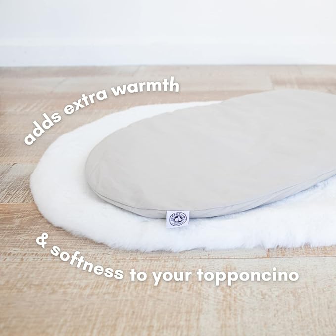 Topponcino Fur Rug by The Montessori Faux Fur Baby Mat for Extra Warmth & Softness | Animal-Friendly | Machine Washable