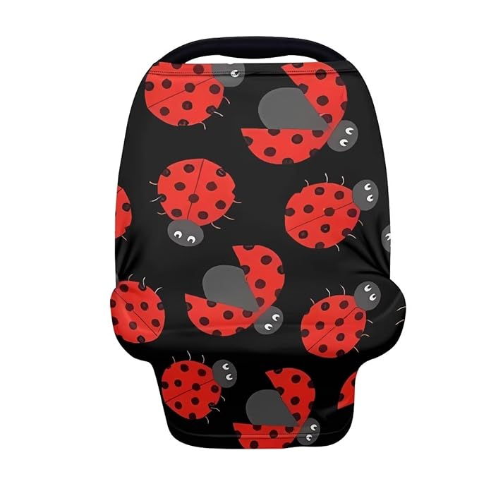 Forchrinse Rainbow Dog Paw Print Nursing Breastfeeding Cover,Multi-Use Baby Car Seat Canopy for Shopping Cart Cover High Chair Cover