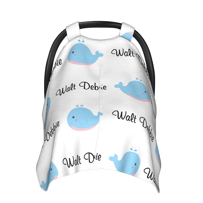 Personalized Baby Name Car Seat Covers for Girls,Nursing Custom Carseat Canopy for Babies Boy Winter Breastfeeding Cover Car Seat Canopies for Newborn Infant Toddler