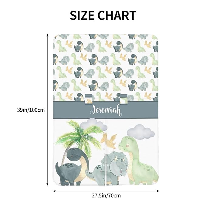 Custom Name Nursing Cover – Dinosaur Baby Car Seat Canopy, Stroller Cover, Baby Minky Blanket – Personalized Newborn Shower Gift for Infant Boys & New Moms