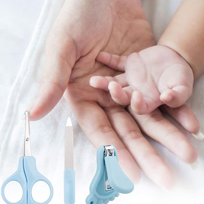 Baby Healthcare and Grooming Kit Baby Nasal Aspirator Nail Clipper Hairbrush Set Newborn Daily Cleaning Care Kit 13 PCS/Set, B, Blue, Nursery Care Health and Grooming kit