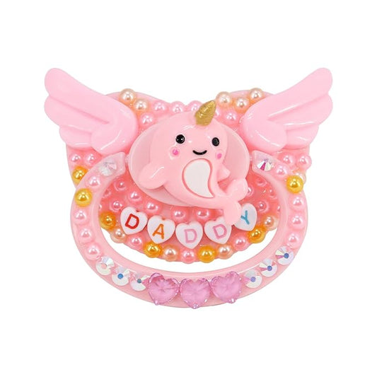 Adult Sized Pacifier Candy Cute Baby Pacifiers (Pink Dolphin)