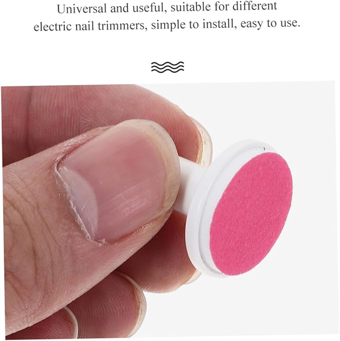DOITOOL Baby Electric Nail File Replacement Pads 24 Pcs Nail Trimmer Grinding Heads for Infant and Toddler Safe Care 0.7 Inch