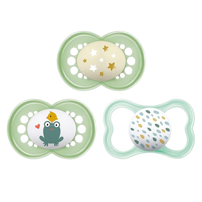 Pacifier,16+ Months,Variety Pack (1 Original,1 Air +-1 Night Pacifier),Unisex 3-Count,(Pack of 12)