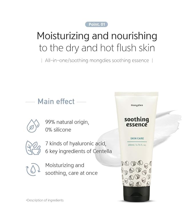 Mongdies Baby Soothing Essence uses all ingredients of EWG Green level, 99% fresh moisturizer derived from nature for dry and sensitive skin - 200ml