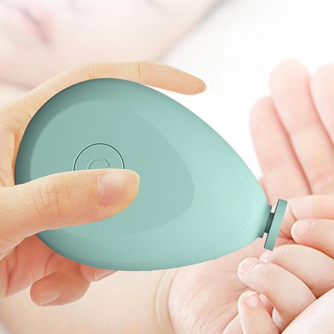 Baby Electric Nail Grinder - Battery Operated Portable Baby Nail Trimmer Electric, Quite Newborns Nail File | Toddler Nail Clipper, Baby Nail Clippers with 4 Grinding Heads for Toes and Fingernails