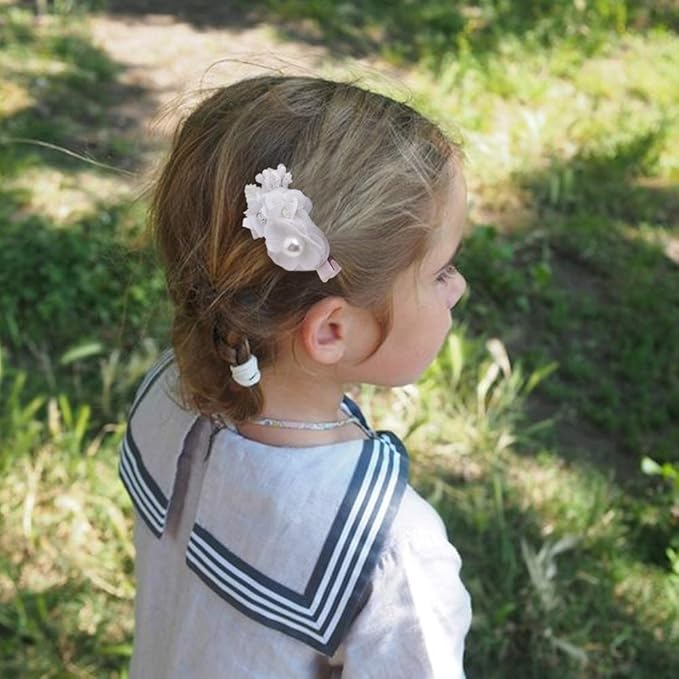 Flower Hair Clip BFNAAgirl Baby Girl Hair Bows Exquisite Hair Accessories Alligator Clips for Infants Toddlers Teen Kids Gift 3pcs/set