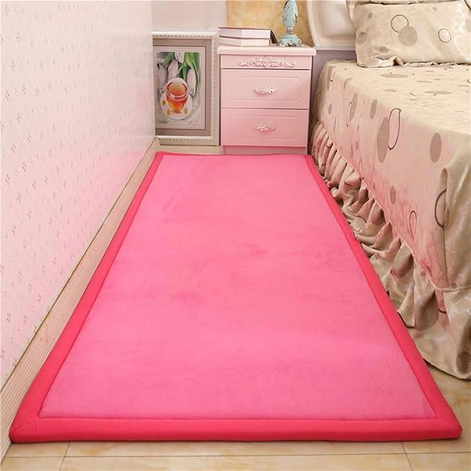 Play Crawling mat for Nursery Baby, Extra Soft Activity Floor Mat for Kids Playroom Bedroom-hot pink-200 * 200cm