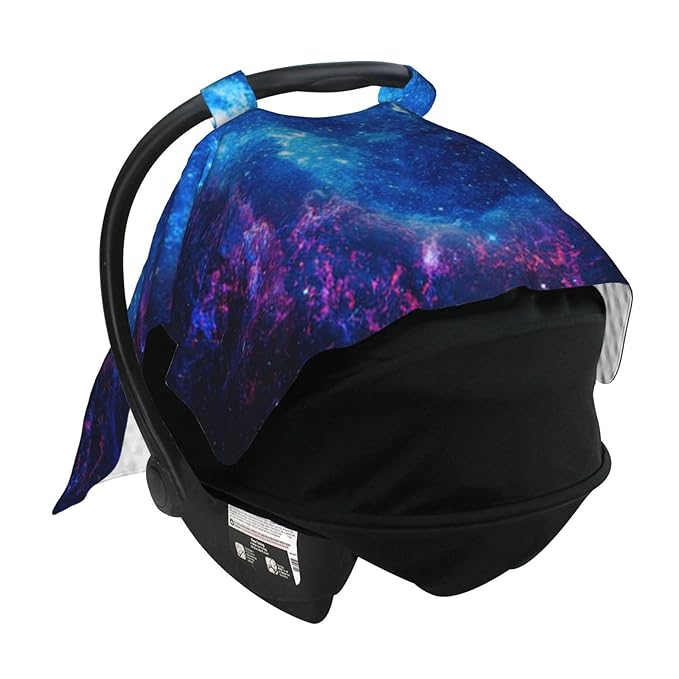 Galaxy Baby Car Seat Canopy Cover 39x27.5 Inches Multi Use Nursing Cover for Newborn Car Seat Canopy Mom Nursing Breastfeeding Covers Newborn Shower Gifts