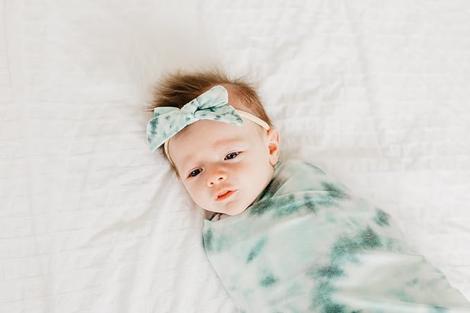 Copper Pearl Baby Bows: Stylish Headbands for Baby Girls, Premium Soft and Stretchy Baby Headbands, Perfect for Newborns, Trendy Designs - Bahama