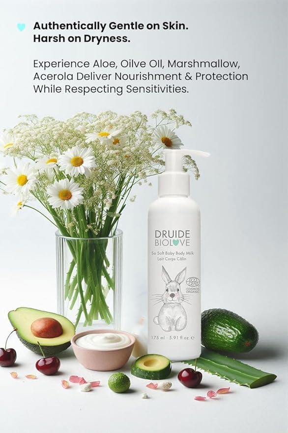 BioLove So Soft Care Baby Moisturizing Cream Body Milk Toddler Lotion Made in Canada with Aloe Vera, Olive Oil &Oat Flour Gentle Hydration For Delicate Skin ,5.91 oz Size Chamomile,Orange, Star Anise