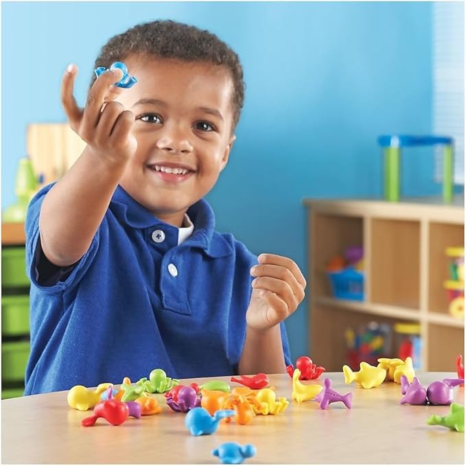 Learning Resources Under the Sea Ocean Counters - 72 Pieces, Ages 3+ Toddler Learning Toys, Counting Toys for Kids, Math Counters for Kids