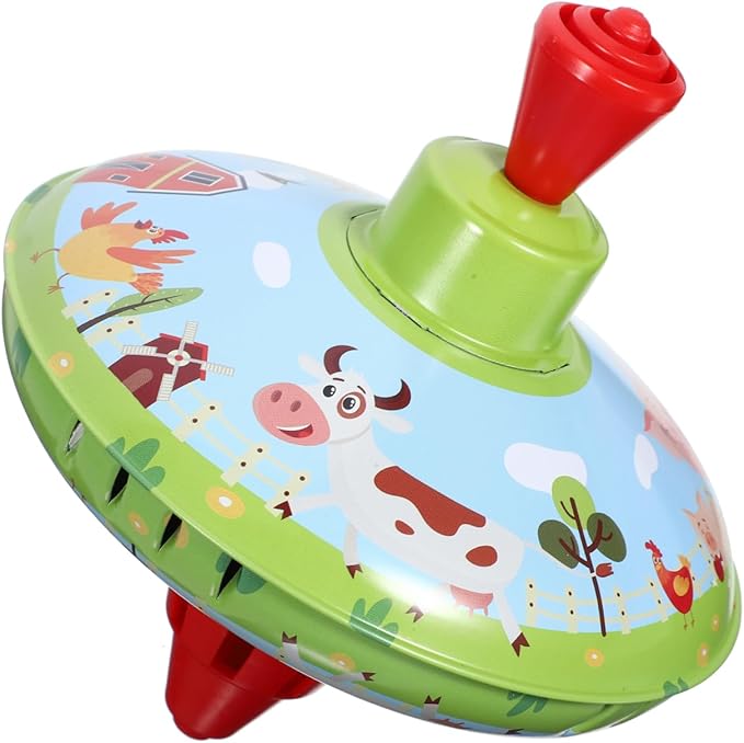 1pcs Spinning Tops for Kids: Traditional Metal Spinning Top Toy for Girl Boy Educational Kindergarten Toys Party Favors