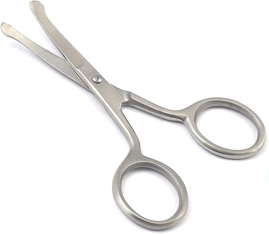 Baby Nail Scissors With Rounded Probe Tip Curved - Stainless Steel for Educational Use