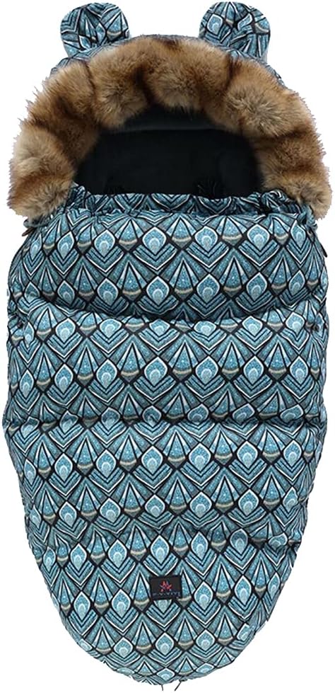 Pram Footmuff,Stroller Padded Footmuff Cover Cosy Toes,Baby Winter Foot Cover,Warmth,Windproof, Waterproof, Cold Resistant, Washable (Square green)