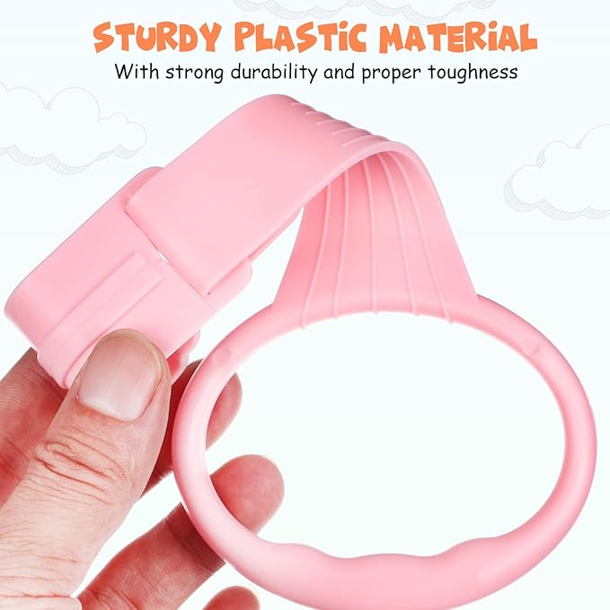 TOYANDONA Pull up Rings 4 Pack Toddler Rings Stand up Walking Assistant Handles Easy Install Accessories for Infant Coordination Training