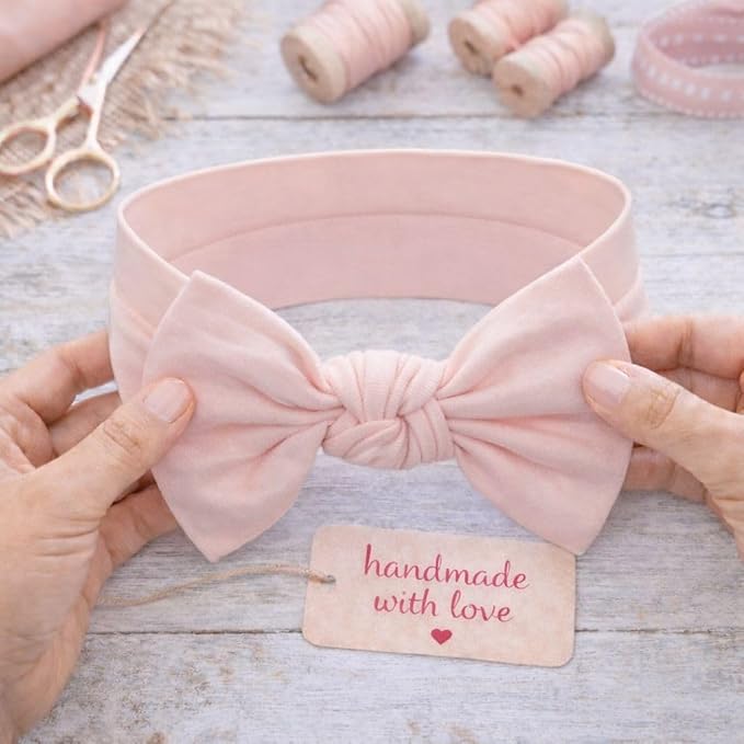 Baby Girl Headbands-Infant,Toddler Cotton Handmade Hairbands with Bows Child Hair Accessories