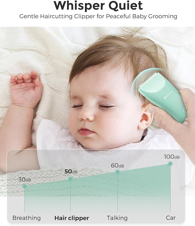 Baby Hair Clippers, Quiet & Dual-Mode Hair Cutting for 0-12, Waterproof Rechargeable & Cordless Hair Trimmer for Infant Toddler & Kids