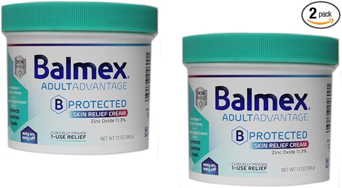 Balmex Adult Care Rash Cream, 12oz, (Pack of 2)