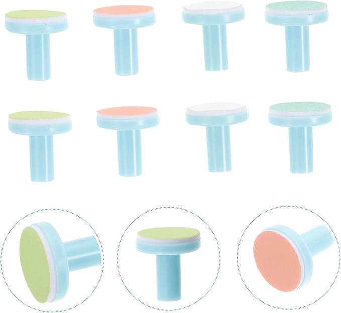 8pcs Nail Trimmer Replacement Pads Nail File Replacement Pads Accessories with Blue Base